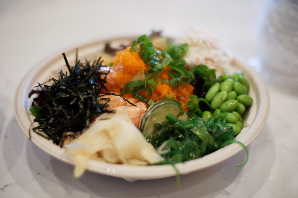 Delicious poke bowl at Ladera Ranch
