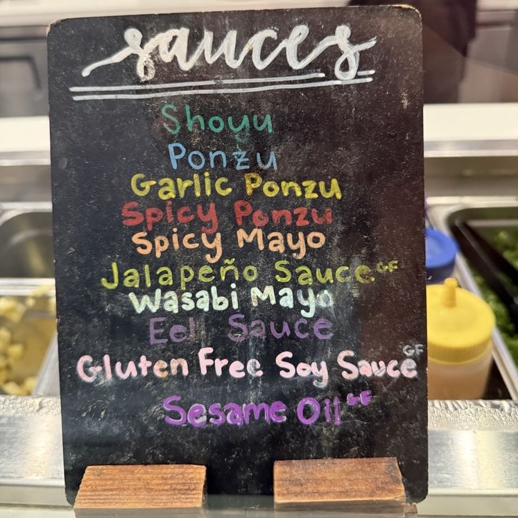 Poke Bowlz signature sauces